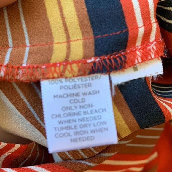 Ann Taylor LOFT Multi Striped Sleeveless Blouse Tank Top - Picture 9 of 9